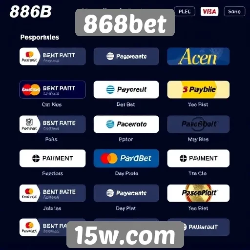 Métodos de pagamento disponíveis no 868bet